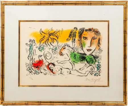 リトグラフ Chagall - Homecoming (The Green Horse)