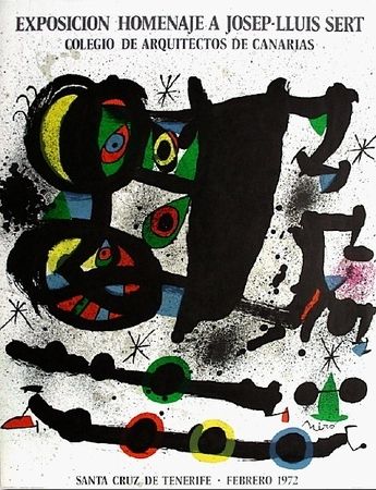リトグラフ Miró - Homenaje A Josep-Lluis Sert
