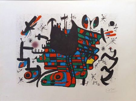 リトグラフ Miró - Homenatge A Joan Prats (planche 13) 