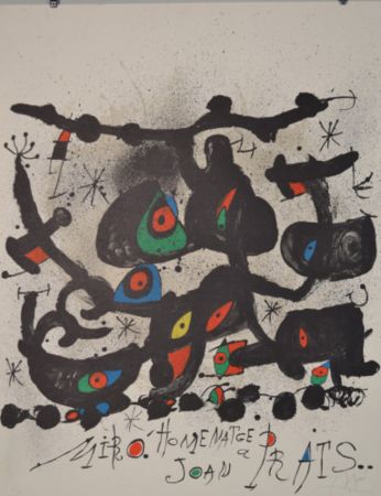 リトグラフ Miró - Homentage A Joan Prats - M735