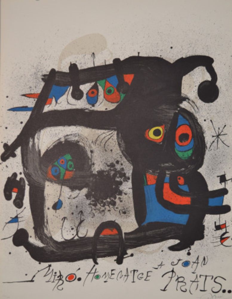 リトグラフ Miró - Homentage A Joan Prats - M852