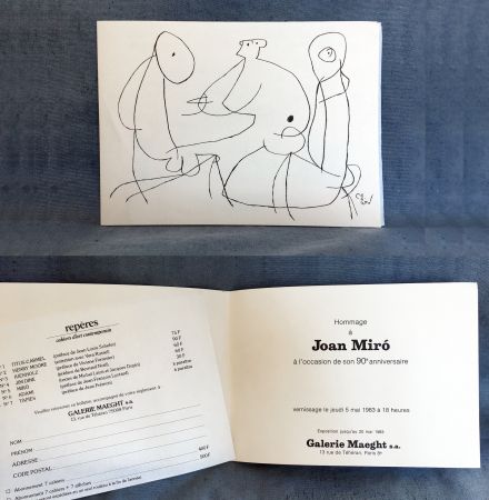 技術的なありません Miró - HOMMAGE À JOAN MIRO à l'occasion de son 90e anniversaire (1983)