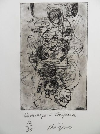彫版 Kijno - Hommage à Gauguin