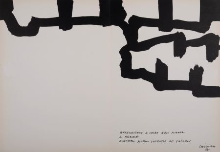 リトグラフ Chillida - Hommage à Georges Braque, 1964