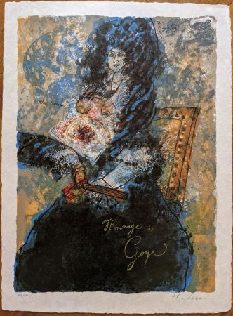 リトグラフ Tobiasse - Hommage à Goya