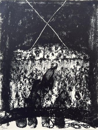 リトグラフ Tàpies - Hommage à Hans Arp 