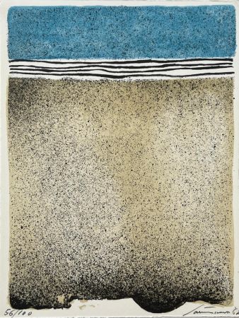 リトグラフ Santomaso - Hommage à Hans Arp 