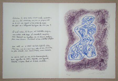 リトグラフ Masson - Hommage à Jean Cassou, 1978