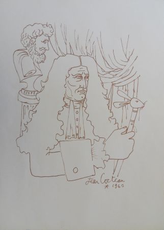 彫版 Cocteau - Hommage à Jean de la Fontain