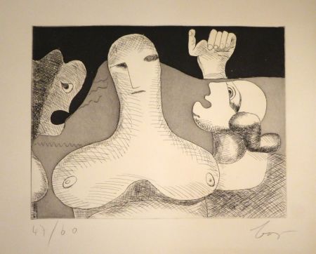 彫版 Baj - Hommage à Le Corbusier