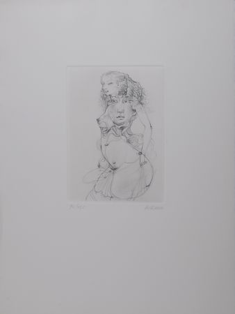 彫版 Bellmer - Hommage à Marcel Duchamp, 1970 - Hand-signed