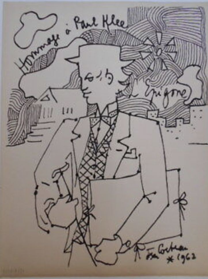 リトグラフ Cocteau - Hommage à Paul Klee