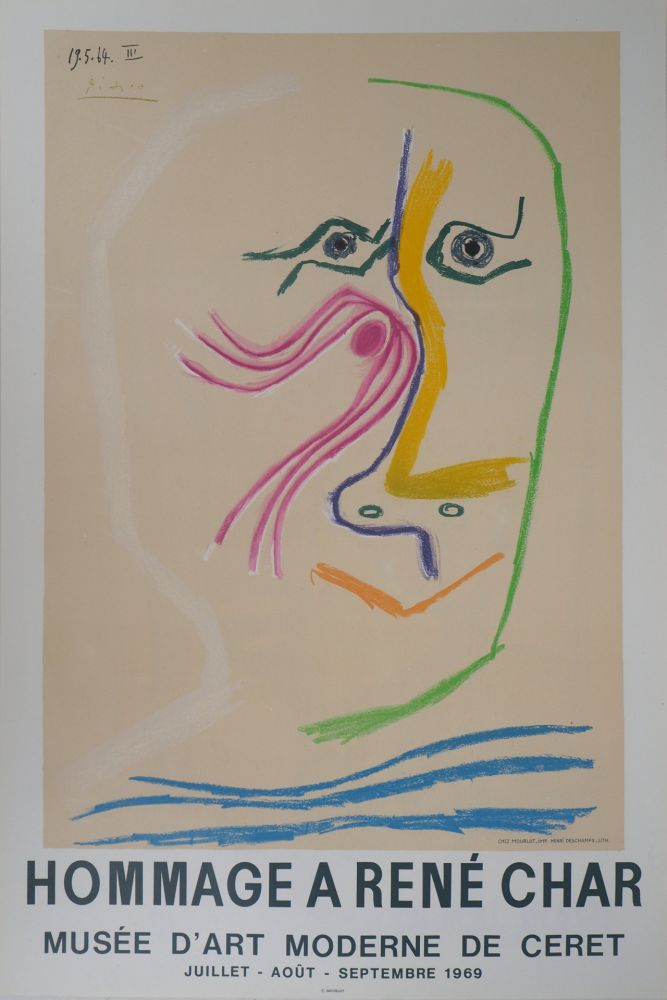 挿絵入り本 Picasso - Hommage à René Char