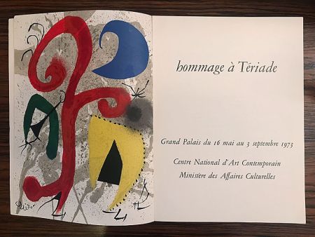 挿絵入り本 Miró - Hommage à Teriade