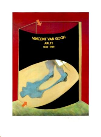 リトグラフ Bacon - Hommage à Van Gogh