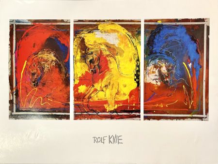 デジタル版画 Knie - Horse Triptych