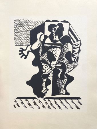 木版 Picasso (After) - Hélène chez Archimede I