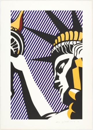 シルクスクリーン Lichtenstein - I Love Liberty