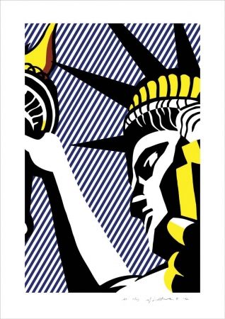 リトグラフ Lichtenstein - I love liberty