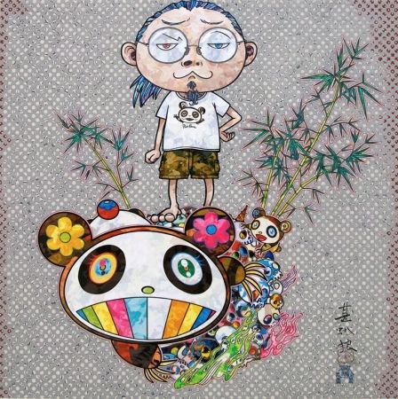 シルクスクリーン Murakami - I Met A Panda Family