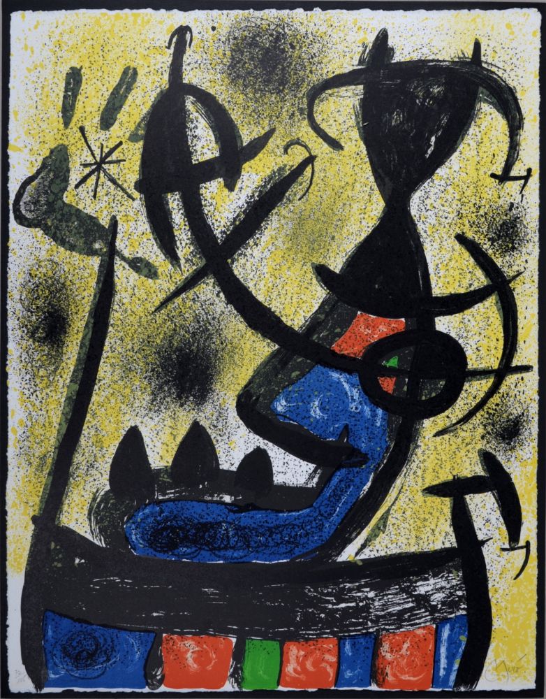 リトグラフ Miró - Il Circulo de Piedra
