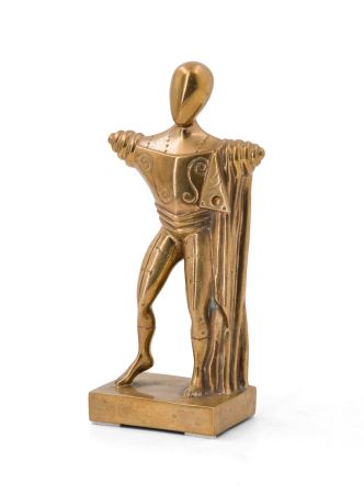多数の De Chirico - Il Trovatore – bronze sculpture