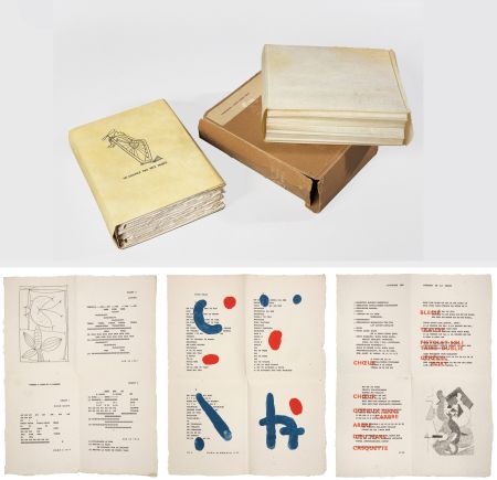 挿絵入り本 Picasso - Iliazd : POÉSIE DE MOTS INCONNUS.  Arp, Dominguez, Matisse, Picasso, Braque, F. Léger, Wols, Chagall, Giacometti, Miró, etc. (1949)