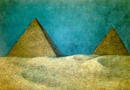 リトグラフ Zuniga - Impressions of Egypt Suite, Plate 10