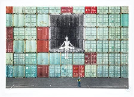 リトグラフ Jr - In the container wall, Le Havre, France, 2014