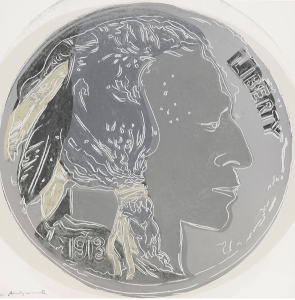 シルクスクリーン Warhol - Indian Head Nickel (FS II.383) 