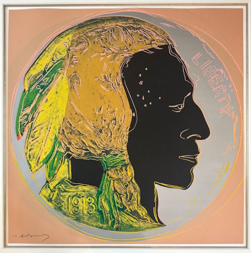 シルクスクリーン Warhol - Indian Head Nickel TP