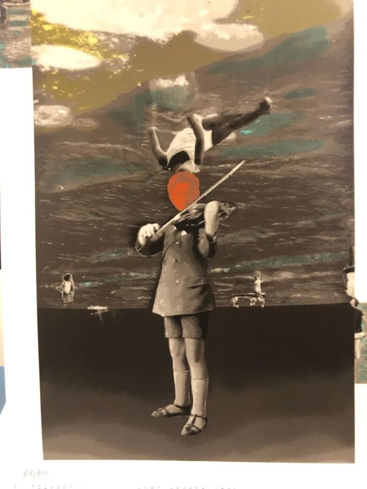 シルクスクリーン Calvo - Infancia