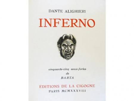 挿絵入り本 Barta - Inferno.  Cinquante-cinq eaux-fortes de Barta.