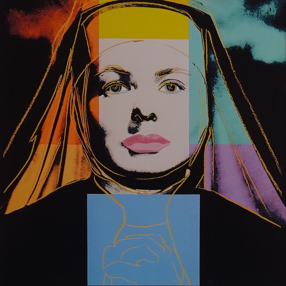 シルクスクリーン Warhol - Ingrid Bergman - The bells of St. Mary´s