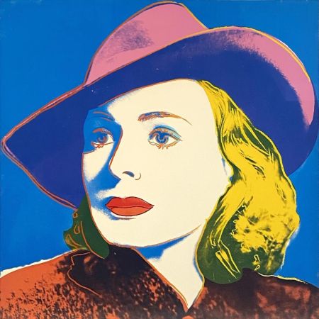 シルクスクリーン Warhol - Ingrid With Hat, II.315 from Ingrid Bergman