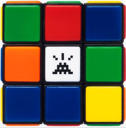 デジタル版画 Invader - Invaded Cube