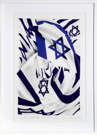 リトグラフ Rosenquist - Israel Flag at the Speed of Light