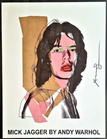 オフセット Warhol - Jagger Mick by Andy Warhol
