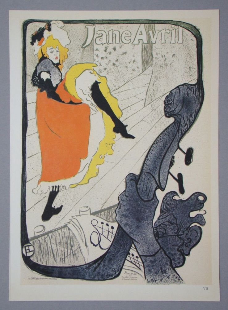 輪転グラビア印刷 Toulouse-Lautrec - Jane Avril