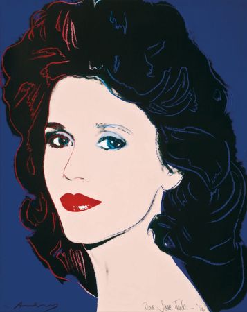 シルクスクリーン Warhol - Jane Fonda (FS II.268)