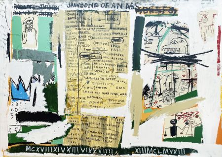 シルクスクリーン Basquiat - Jawbone of an Ass