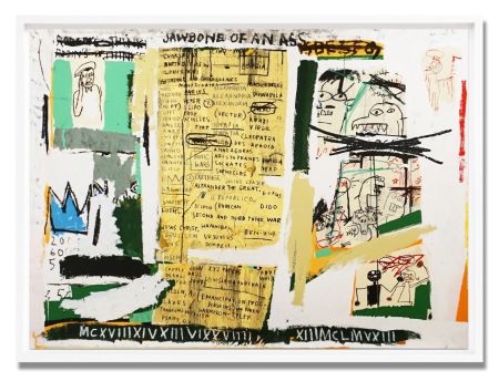 シルクスクリーン Basquiat - Jawbone of an ass