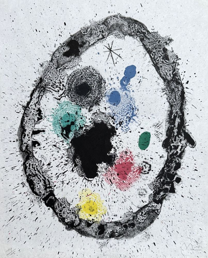 リトグラフ Miró - Je travaille comme un jardinier