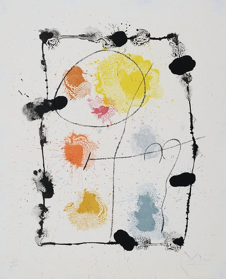 リトグラフ Miró - Je travaille comme un jardinier (I work like a gardener), 1963