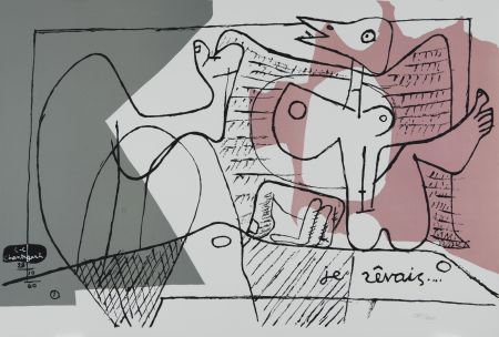 リトグラフ Le Corbusier - Je zeraise (I Dreamed)