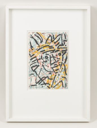 リトグラフ Riopelle - Jean-Paul Riopelle - Unearth - Color lithograph on paper - 1980