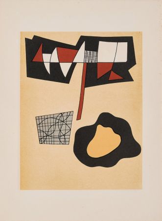 リトグラフ Magnelli - Jean Arp - Alberto Magnelli - Sophie Taeuber, Aux Nourritures Terrestres, 1950 