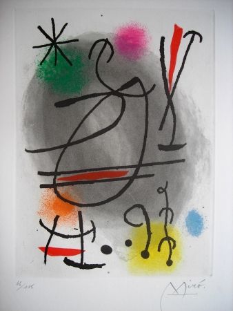 エッチングと　アクチアント Miró - Jean Cassou: vingt-deux poèms