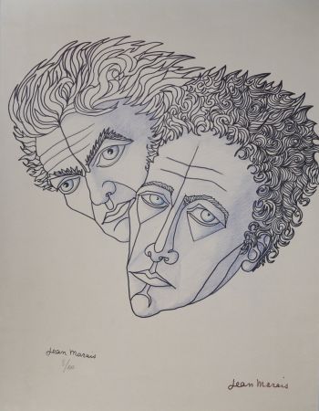 リトグラフ Marais  - Jean Cocteau et Moi