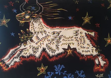 多数の Lurcat - Jean Lurçat (1892-1966). D'étoiles. Tapisserie. Signée et numérotée.